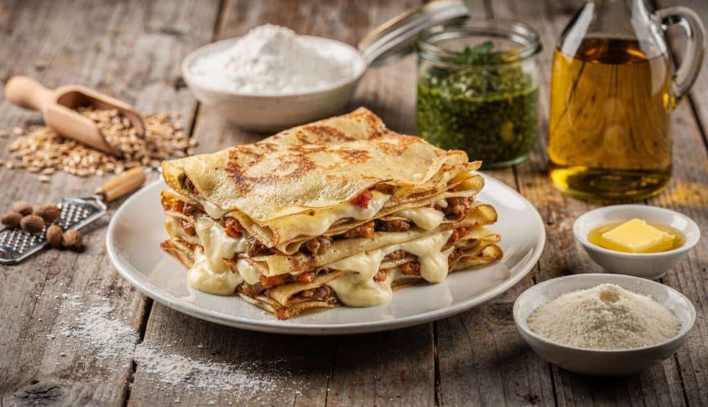 Lasagne de crêpes : une recette originale et délicieuse