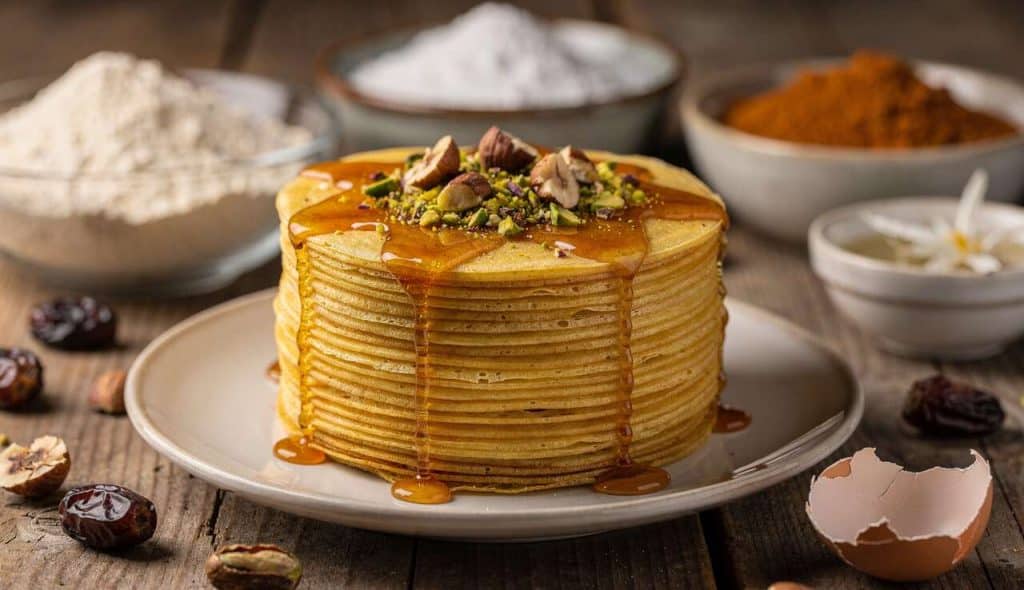 Gâteau de crêpes à l'orientale : recette originale et gourmande
