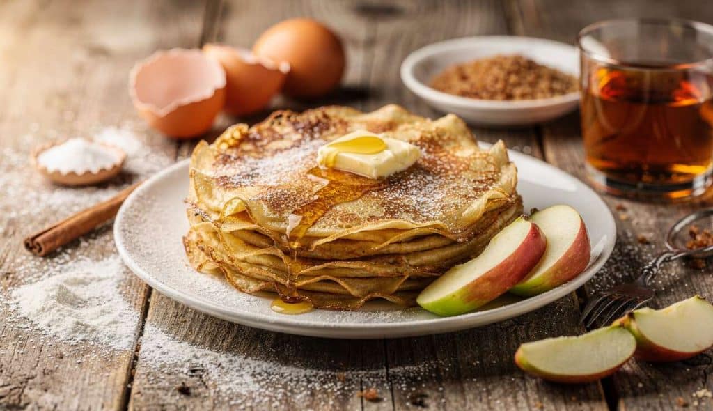Crêpes aux pommes : une recette gourmande et facile