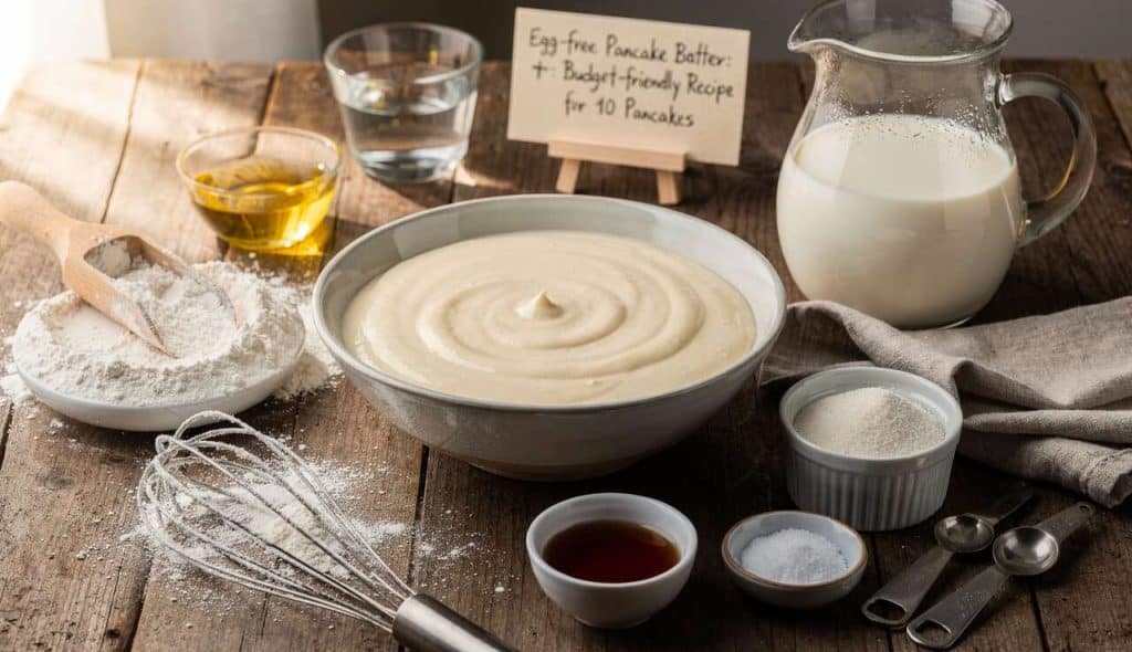 Pâte à crêpes sans œufs : recette économique pour 10 crêpes