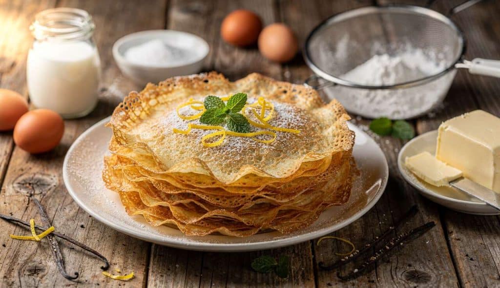 Crêpes légères au zeste de citron : recette facile et délicieuse