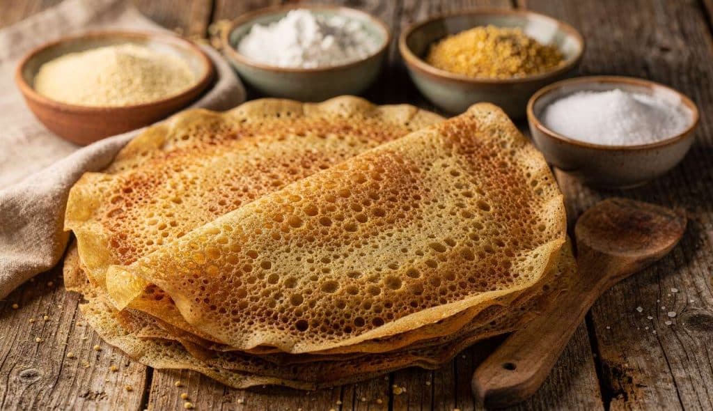 Recette de crêpes mille trous traditionnelles de grand-mère