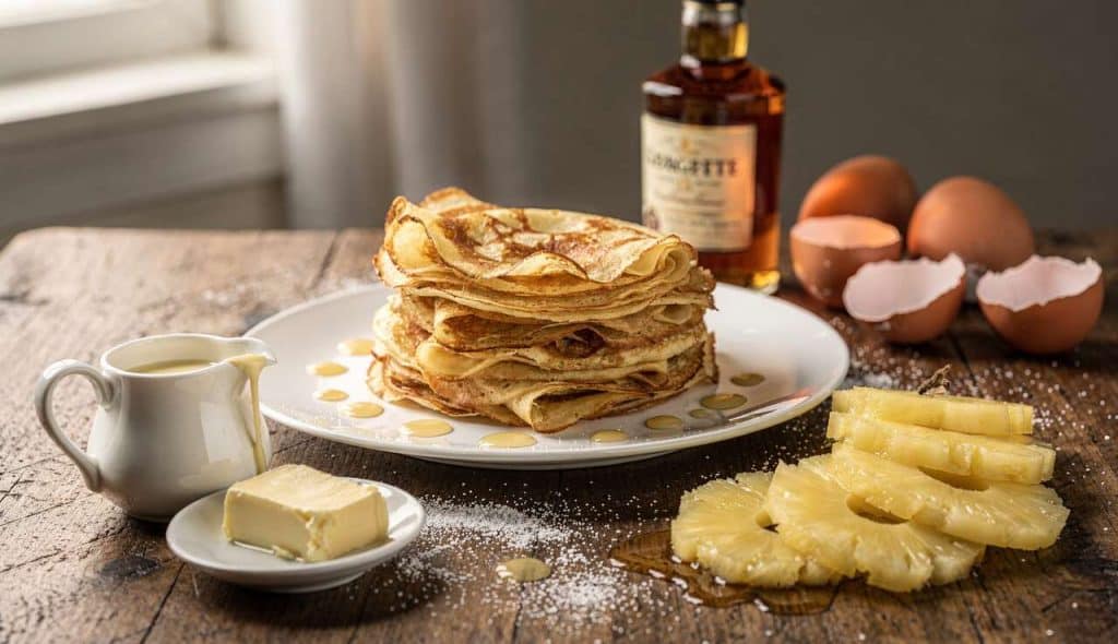 Crêpes Georgette à l'ananas : une recette gourmande