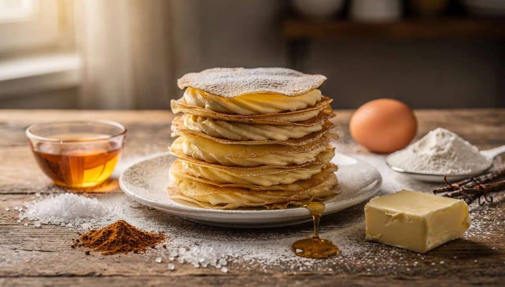 Mille-feuille de crêpes oriental : recette savoureuse et facile