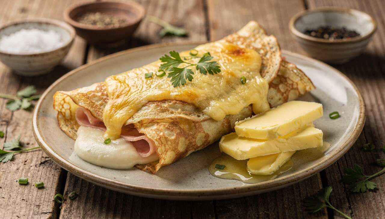 Crêpes au jambon et béchamel : recette gourmande