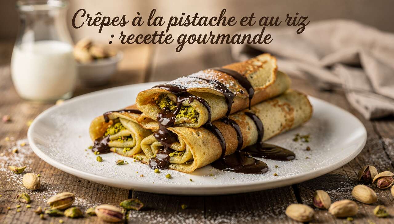Crêpes à la pistache et au riz : recette gourmande
