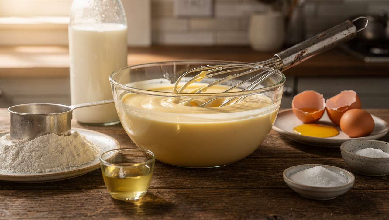 Pâte à crêpe facile au robot pâtissier