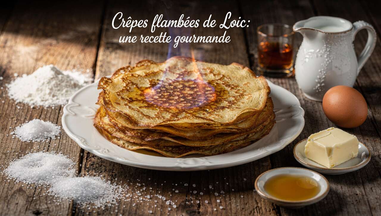 Crêpes flambées de Loïc : une recette gourmande