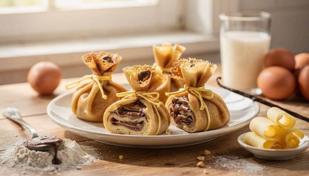 Crêpes en aumônières : une recette gourmande et originale