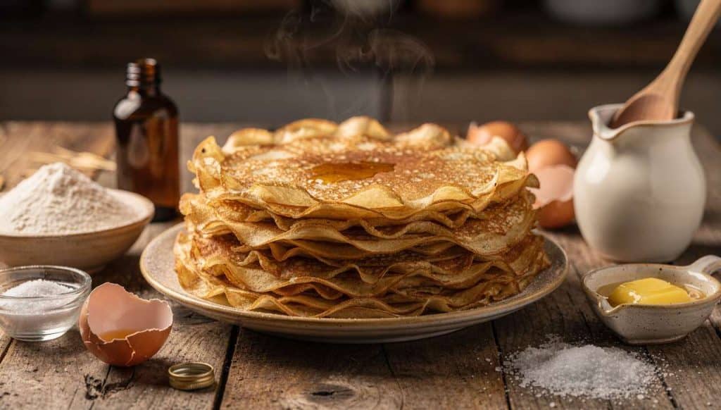 Recette de grosses crêpes moelleuses