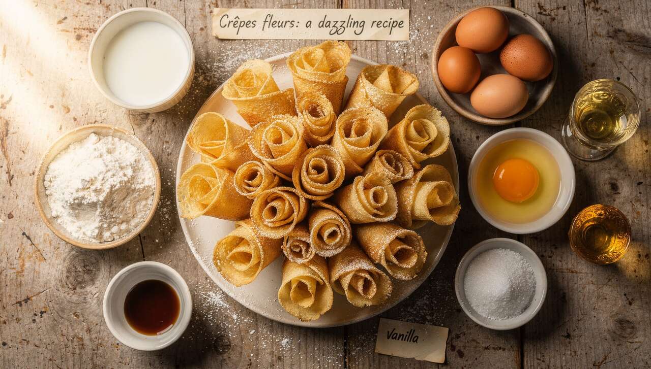 Crêpes fleurs : une recette éblouissante