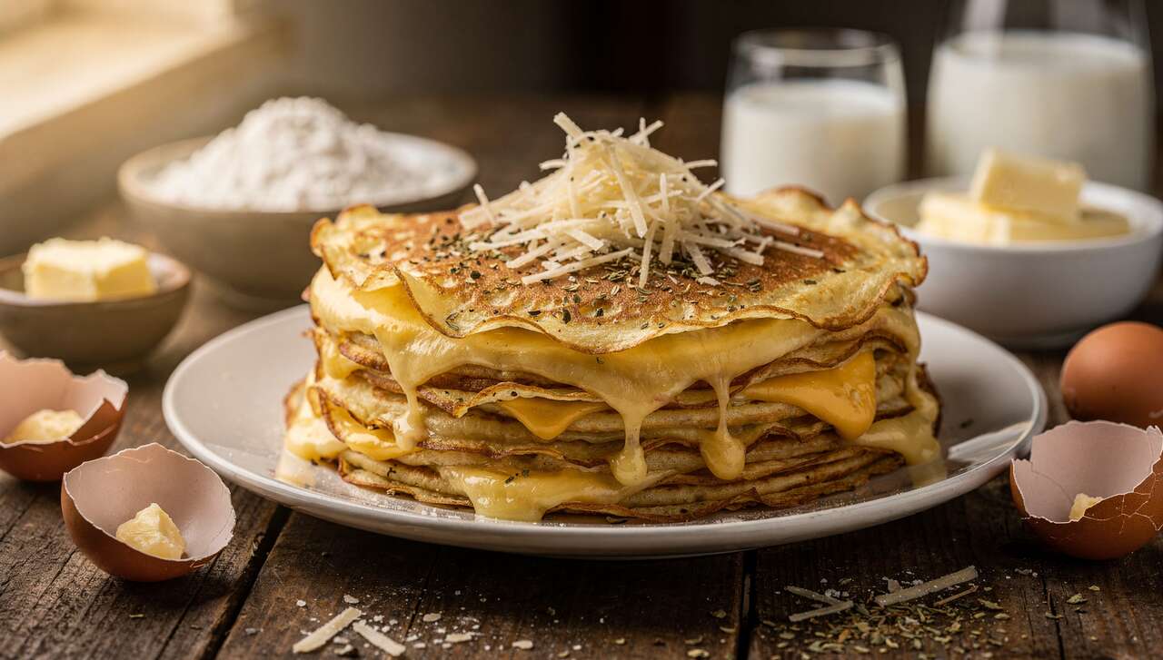 Recette de délicieuses crêpes aux fromages