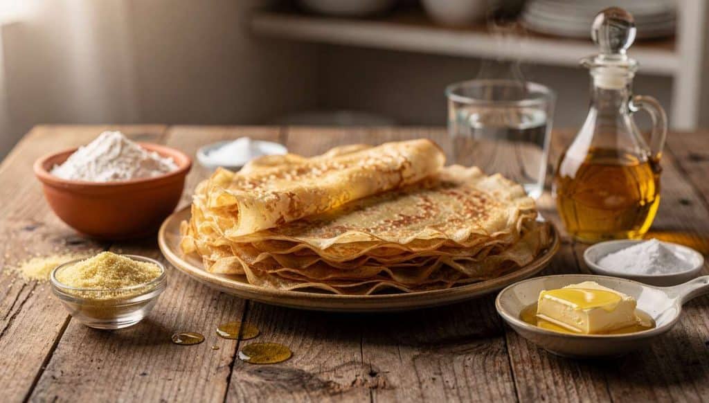 Crêpes feuilletées simples façon Msemen : recette facile