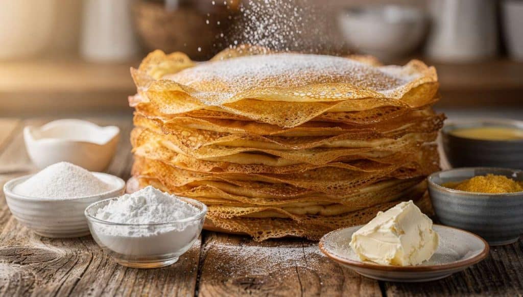 Recette de crêpes sucrées au lait : facile et délicieuse