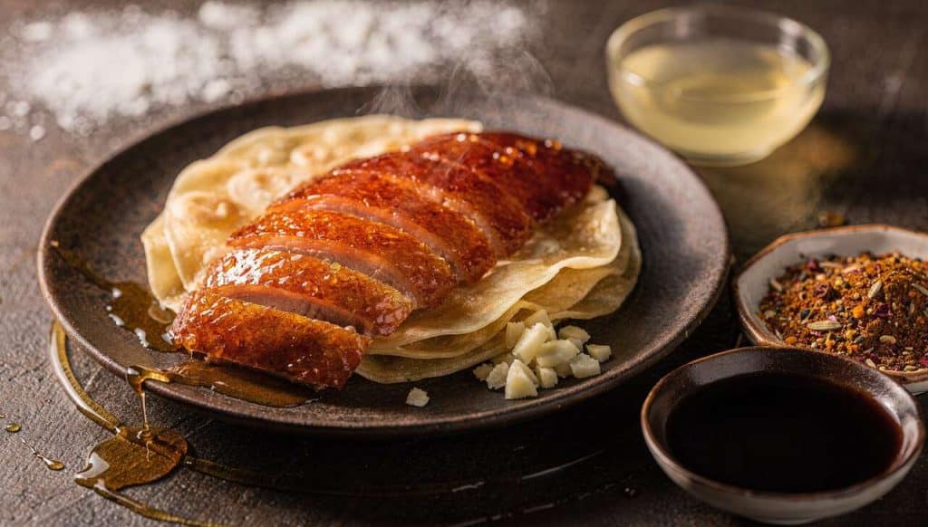 Recette de canard laqué sur crêpes mandarin : un plat gourmand à découvrir