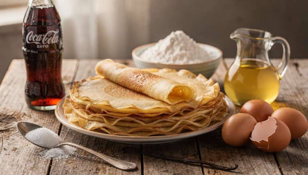 Crêpes originales au Coca-Cola zéro