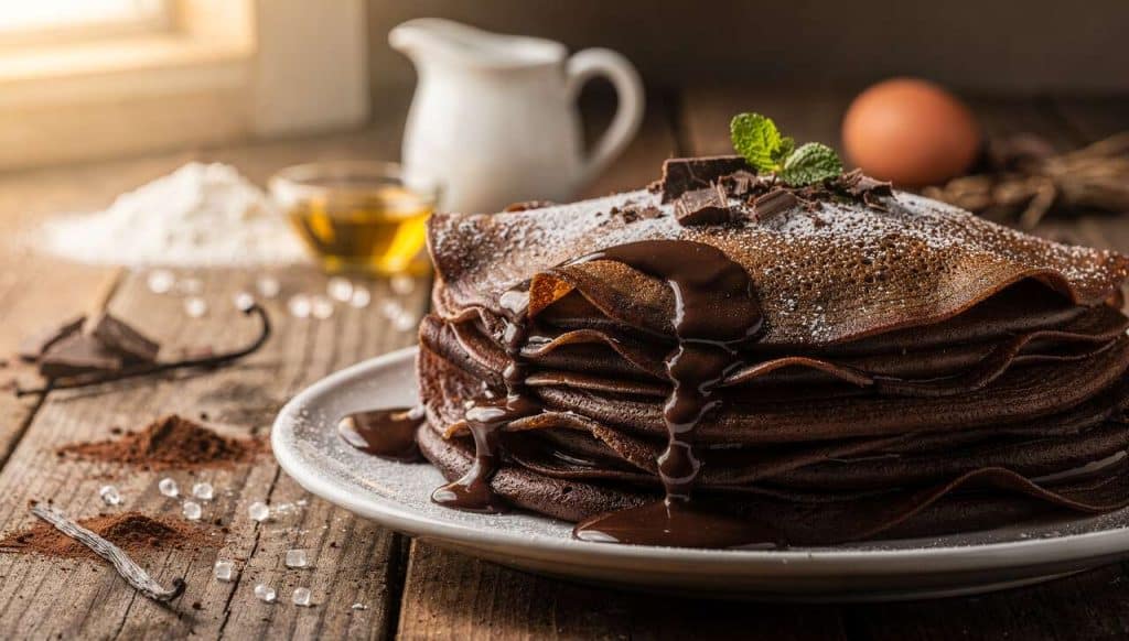 Délicieuses crêpes au chocolat : la recette facile