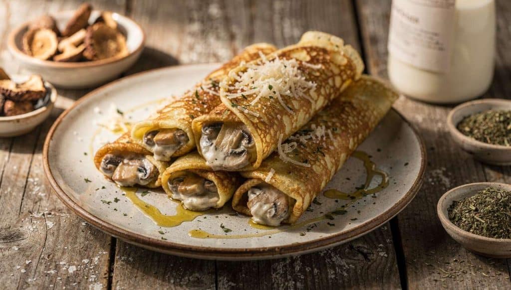 Crêpes forestières fourrées : une recette gourmande