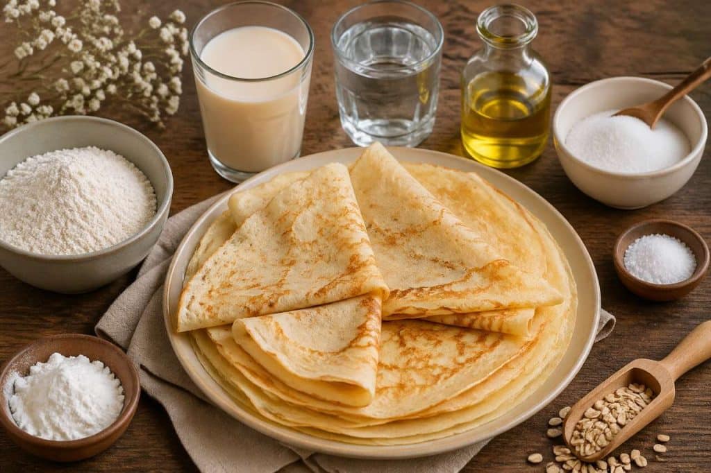 Crêpes sans œufs faciles et délicieuses