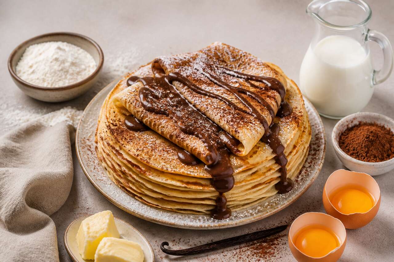 Crêpes au chocolat : recette simple et délicieuse