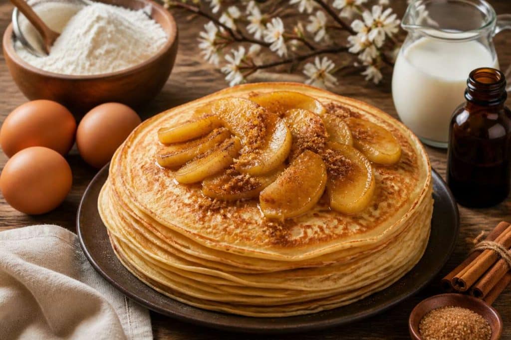 Crêpes aux pommes et vanille : une recette gourmande