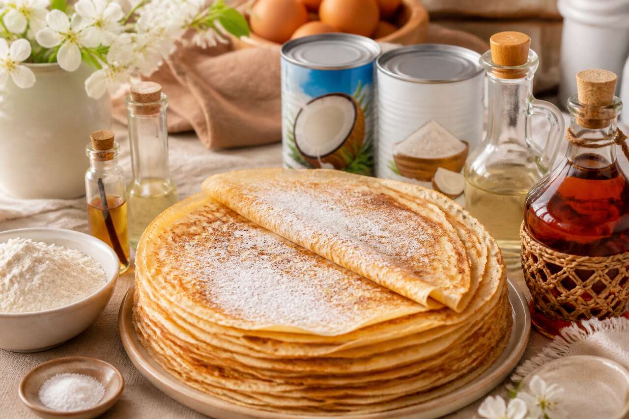 Recette délicieuse de crêpes à la Vally