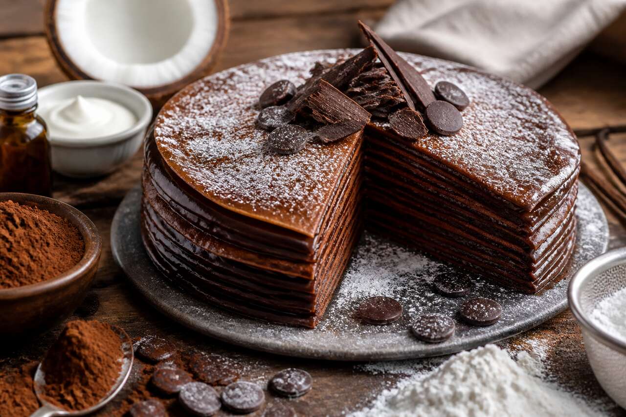 Gâteau de crêpes au chocolat crémeux : une recette irrésistible