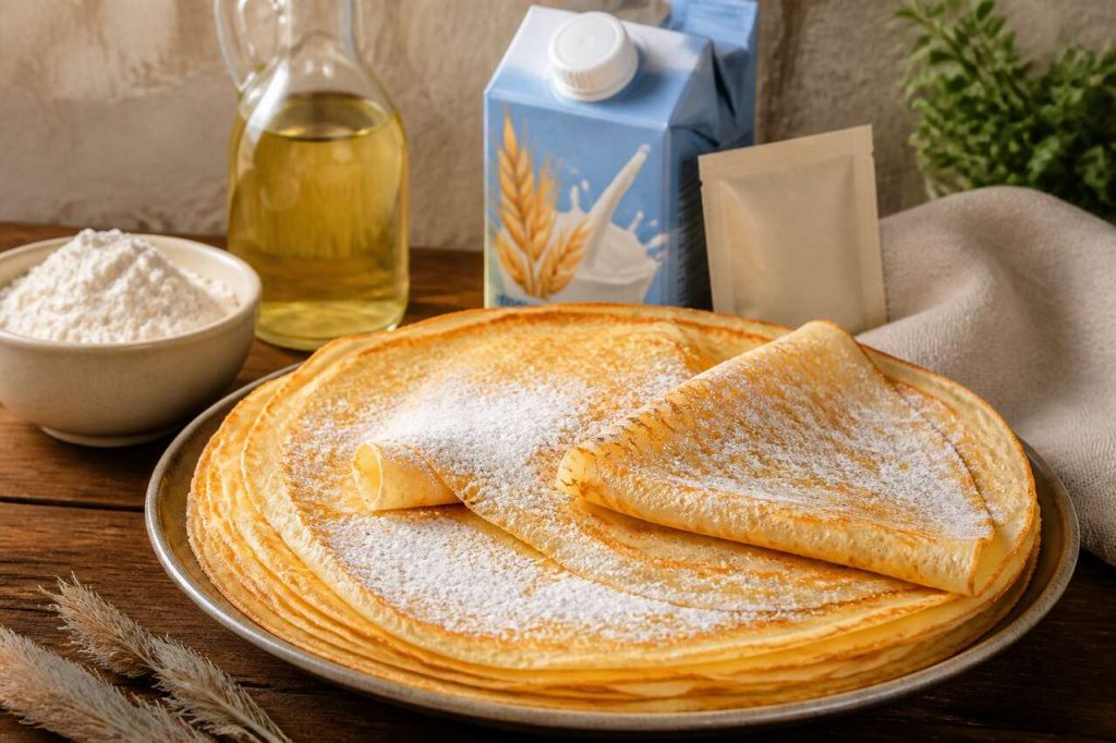 Crêpes légères sans lait : recette facile et rapide