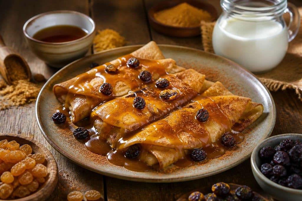 Crêpes façon Tatin aux raisins : recette gourmande