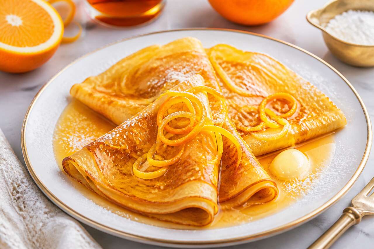 Crêpes Suzette Au Grand Marnier : recette gourmande