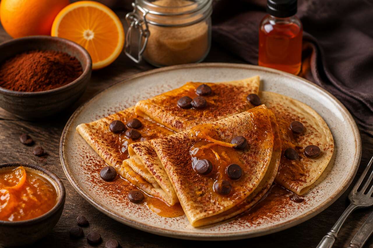 Crêpes chocolat orange : une alliance gourmande