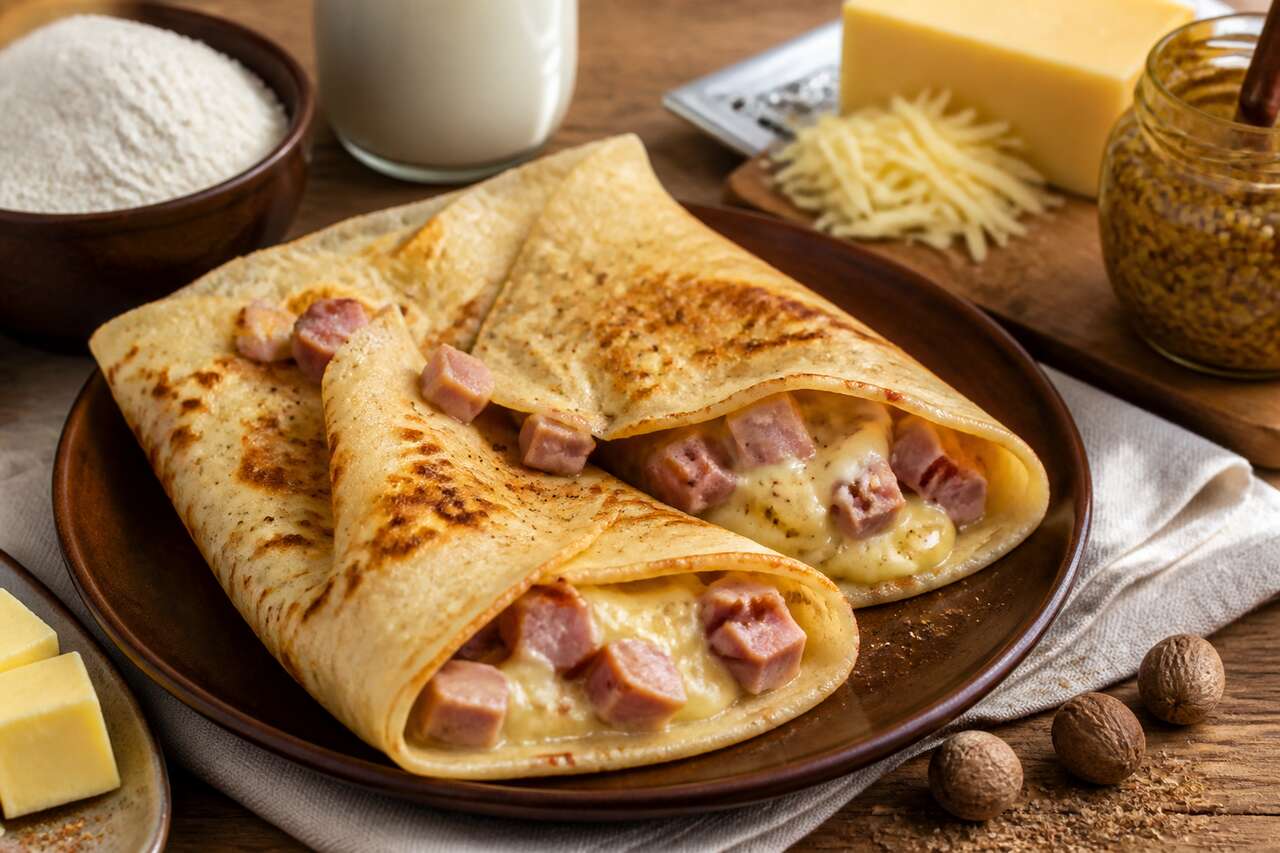 Crêpes surprise au jambon : recette simple et délicieuse