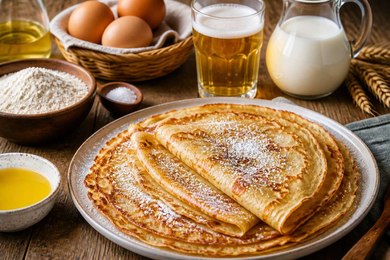 Crêpes à la farine de kamut et bière : une recette originale