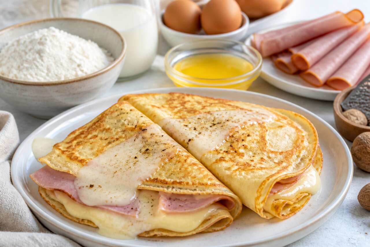 Crêpes farcies au jambon : recette savoureuse et facile à réaliser