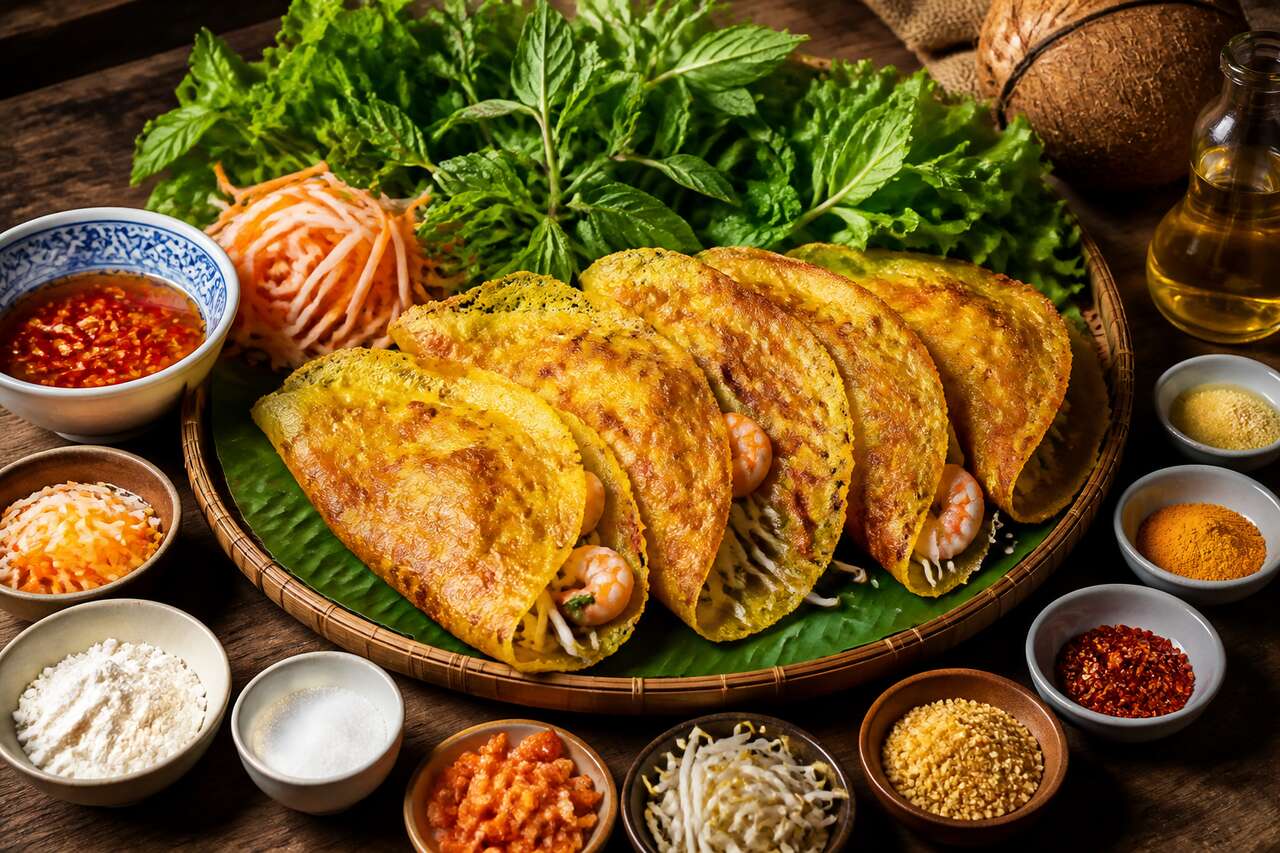 Recette authentique : crêpes vietnamiennes Banh Xeo