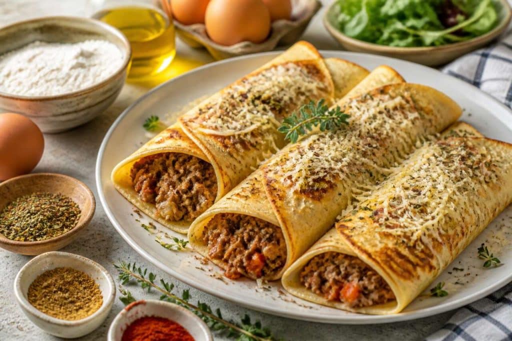 Crêpes à la viande hachée : une recette gourmande et facile