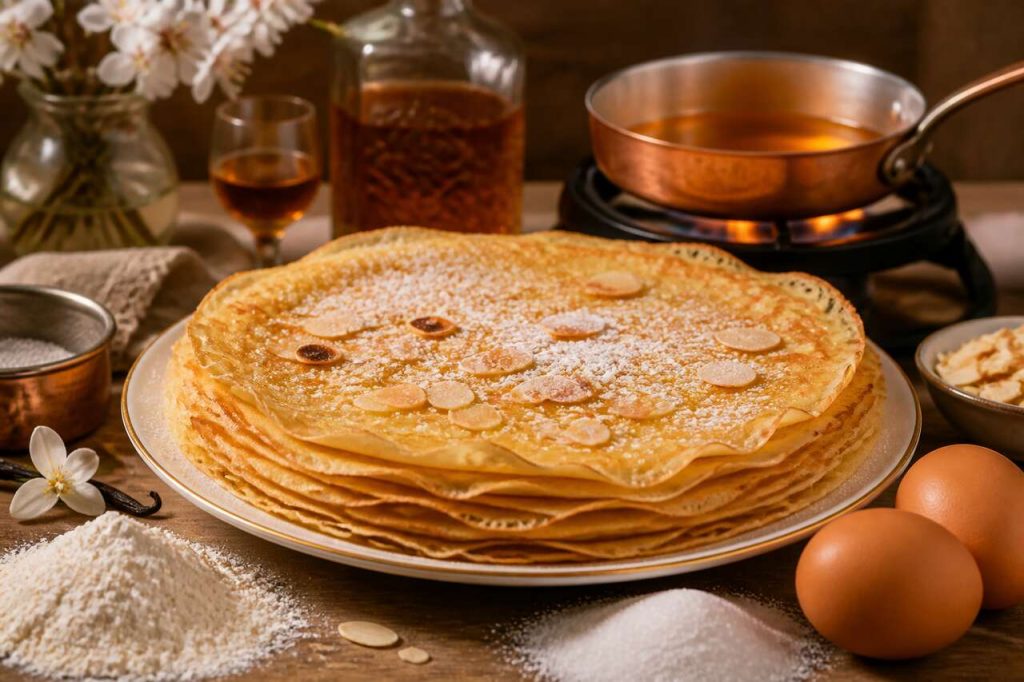 Crêpes à l'Amaretto : recette Gourmande et Facile