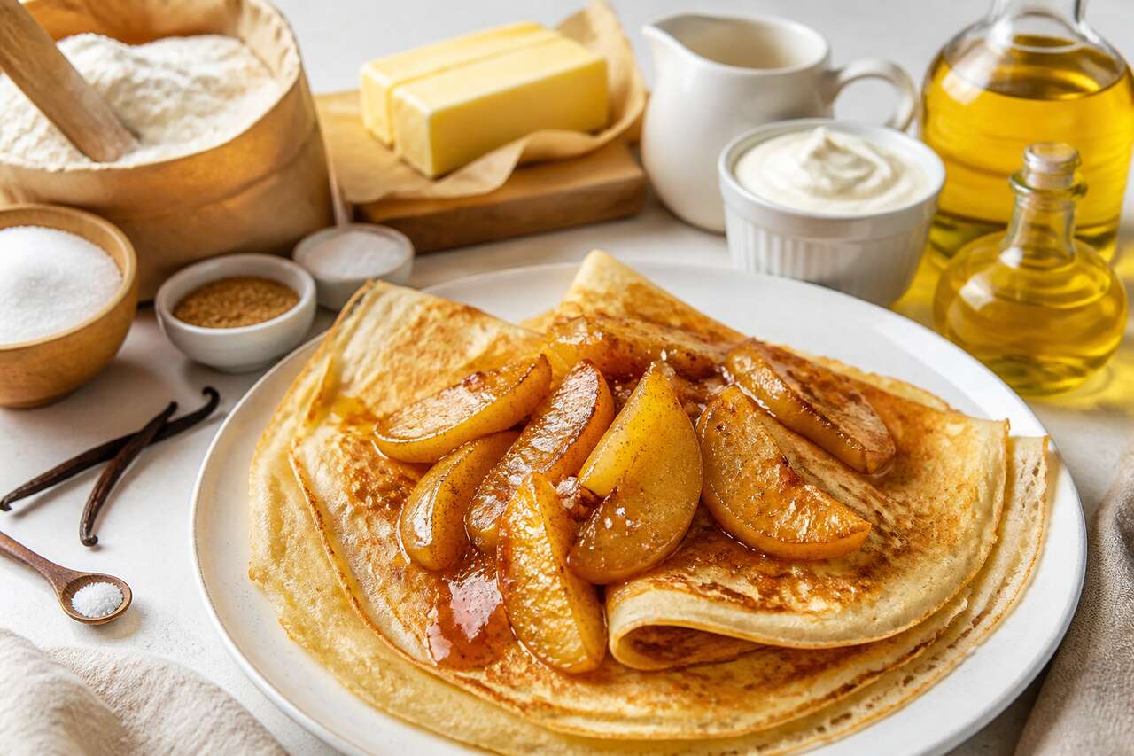 Crêpes caramélisées aux pommes : une recette gourmande
