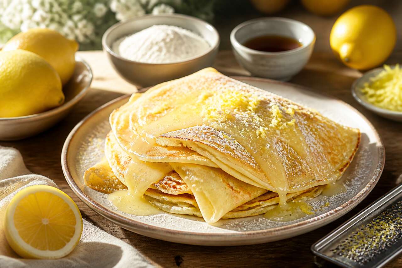 Crêpes soufflées au citron : recette gourmande et facile