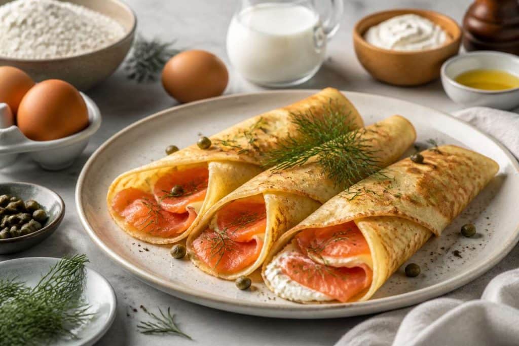 Recette de crêpes au saumon fumé : un régal facile et rapide
