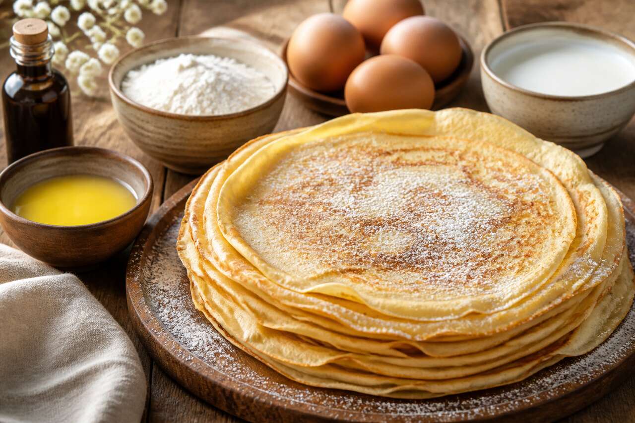 Crêpes fines : recette facile et délicieuse