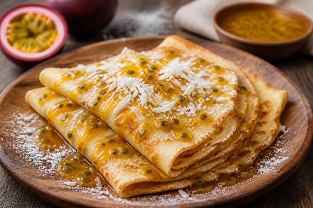 Crêpes aux fruits de la passion : recette exotique et savoureuse