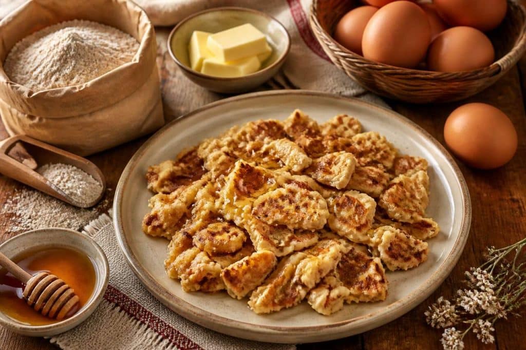 Recette traditionnelle du Farz Buan : crêpe brouillée bretonne