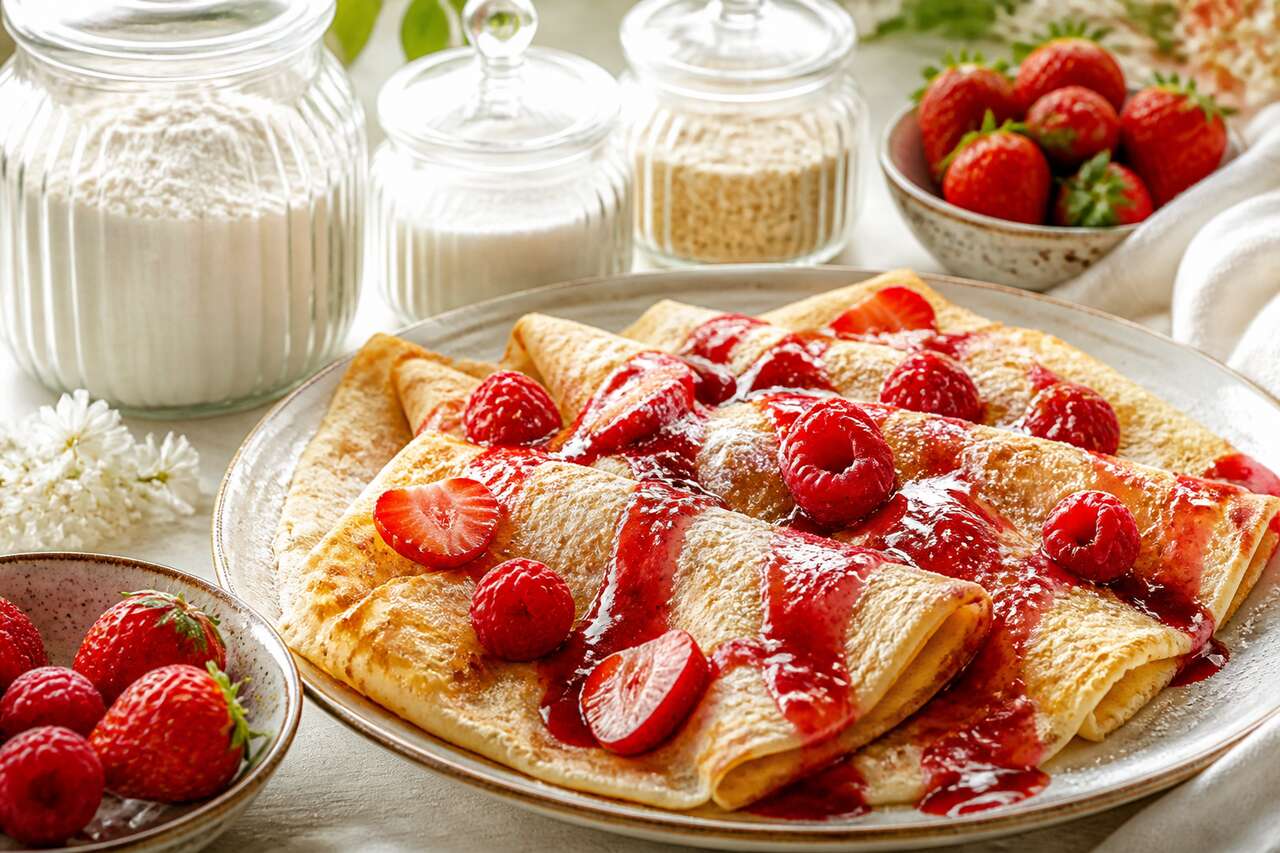 Recette de crêpes aux fruits rouges